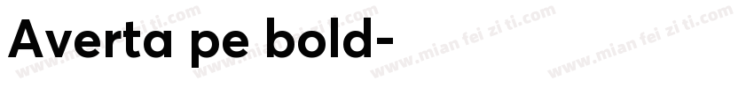 Averta pe bold字体转换